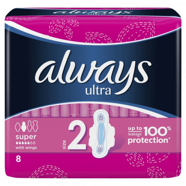 Hygienické vložky Always ultra super 8ks/bal.-dopredaj