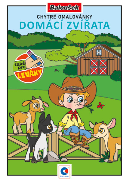 Omaľovánka A5 - Chytré omaľovánky - Domáce zvieratá
