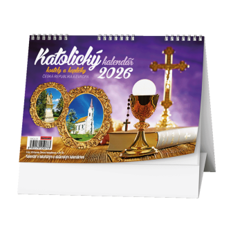 Stolový kalendár - Katolícky kalendár /kostoly a kaplnky/