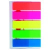 Záložky papierové neon.mix 5x20ks 48x12mm CONCORDE